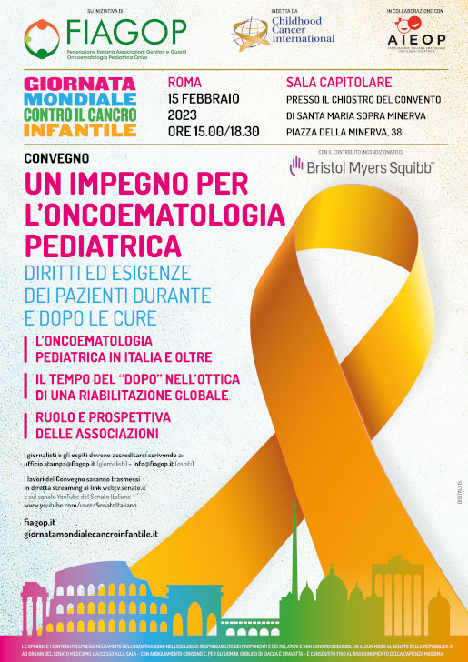 Locandina Giornata Mondiale Contro Il Cancro Infantile 2023